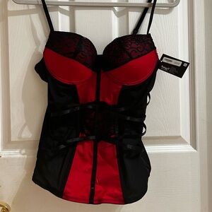 Red/Black Push-Up Corset